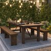 Flash Furniture Rectangle FarmTable, Antique, Rustic, Foldng, 108"x40", 40" W X 108" L X 30" H, Wood, Wood Grain XA-F-108X40-GG